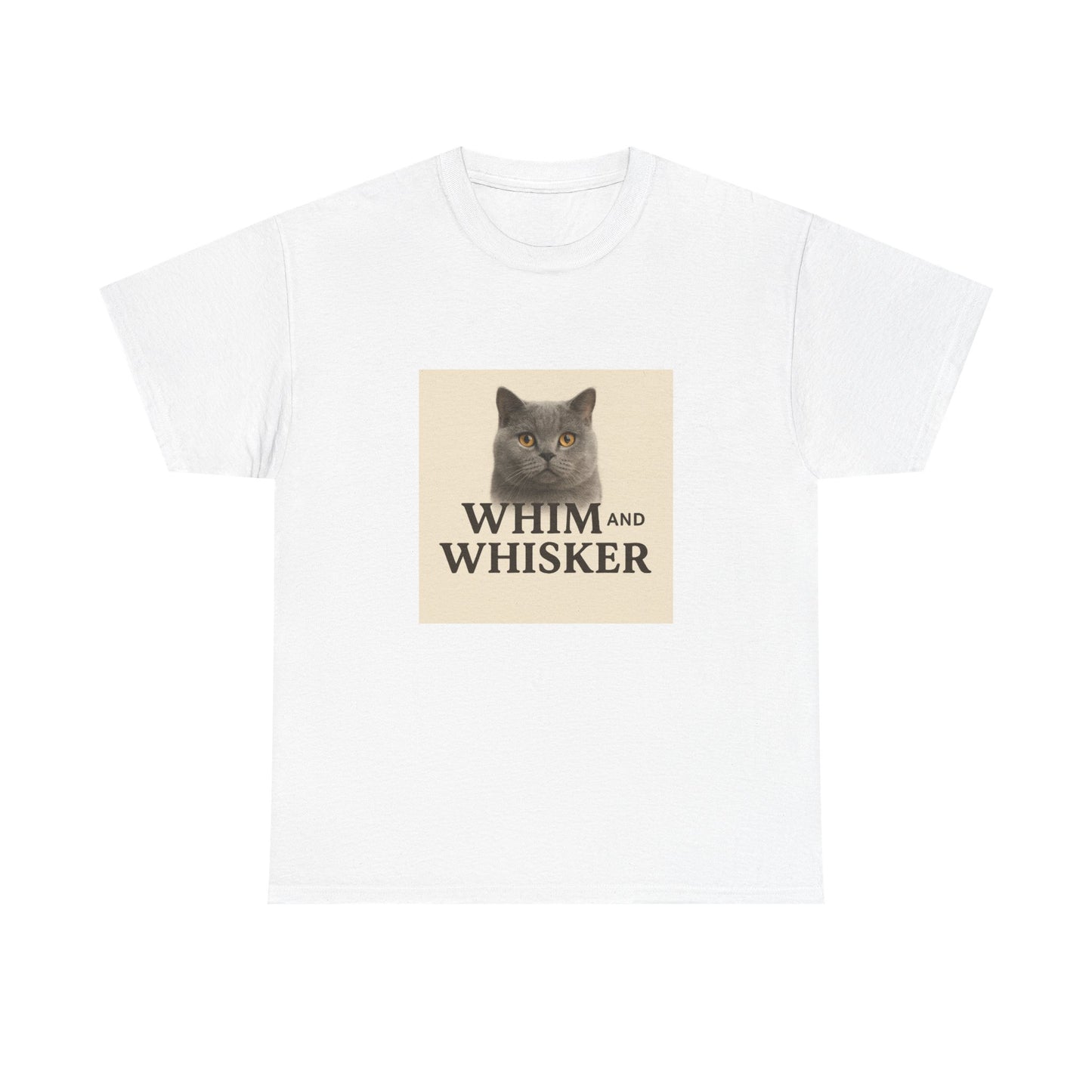 Whim and Whisker Cat Tee, Funny Cat T-Shirt, Pet Lover Gift, Unisex Cotton Tee, Cat Mom Shirt, Birthday Gift for Cat Owners
