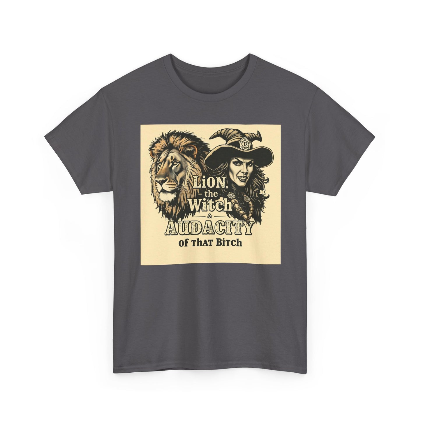 The Lion, the Witch & the Audacity Graphic Tee for Fans of Fantasy