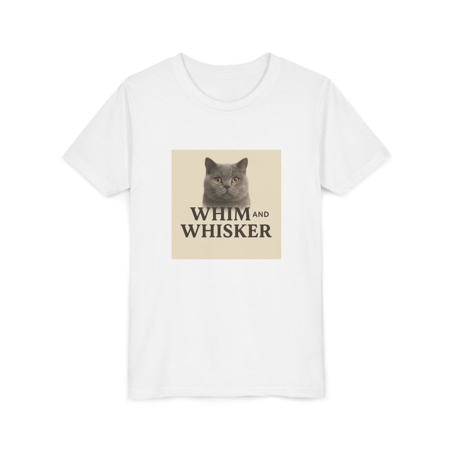 Whim and Whisker Youth Tee, Cute Cat Shirt, Gift for Cat Lovers, Kids Cat Tee, Birthday, Youth Apparel