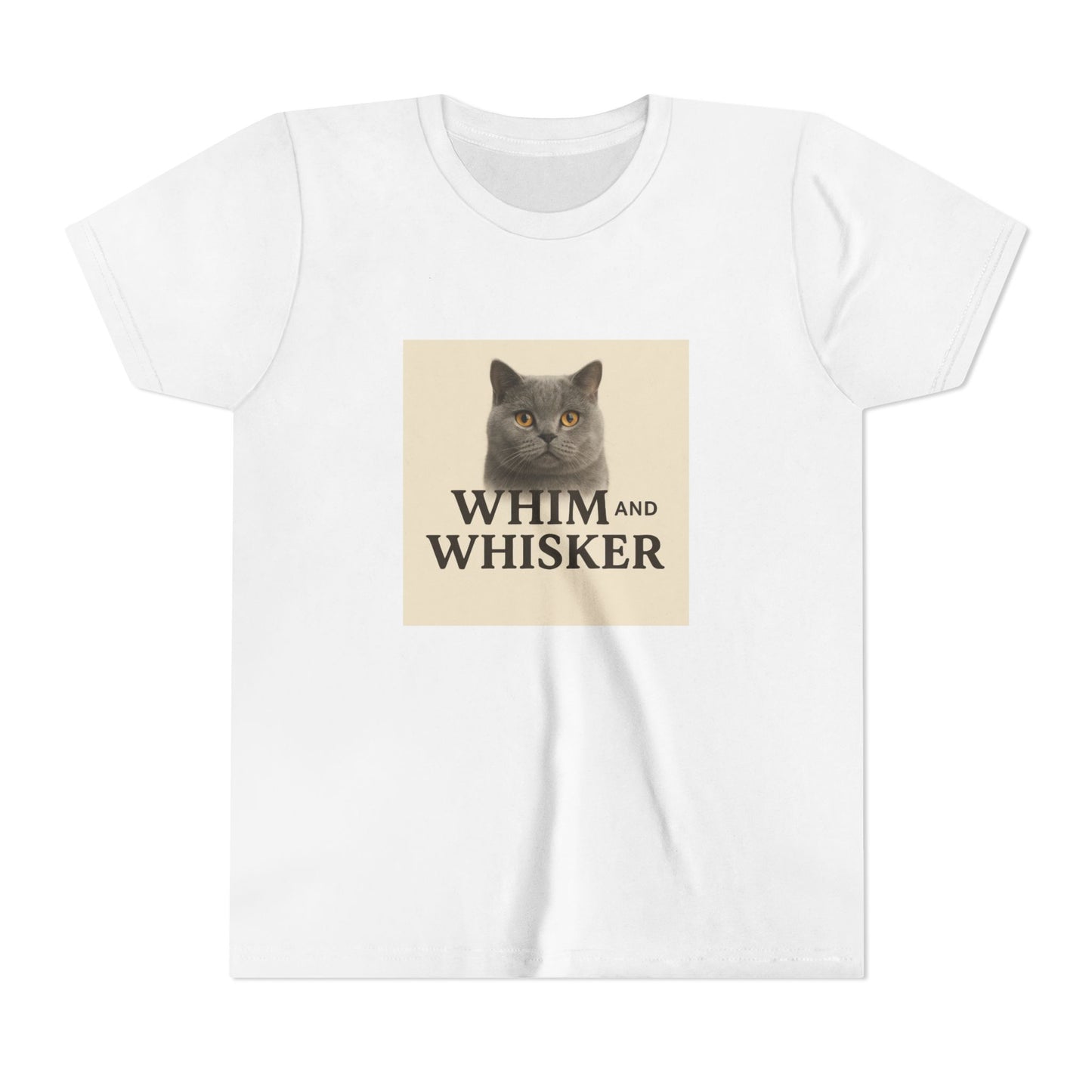 Whim and Whisker Youth Tee, Cute Cat Shirt, Gift for Cat Lovers, Kids Cat Tee, Birthday, Youth Apparel