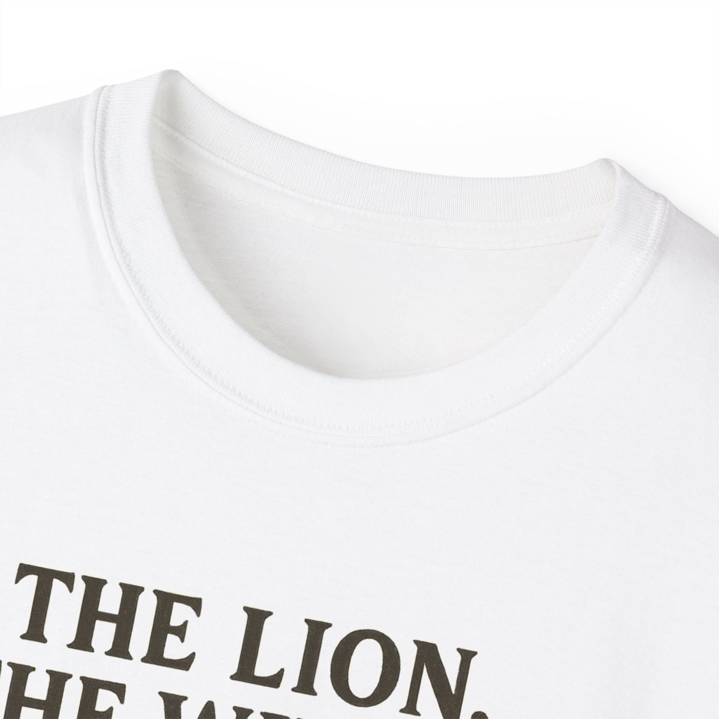 The Lion, the witch & the Audacity Tee, Unisex Cotton T-Shirt for Readers, Book Lovers Gift, Nerdy Humor Shirt, Unique Conversation Starter