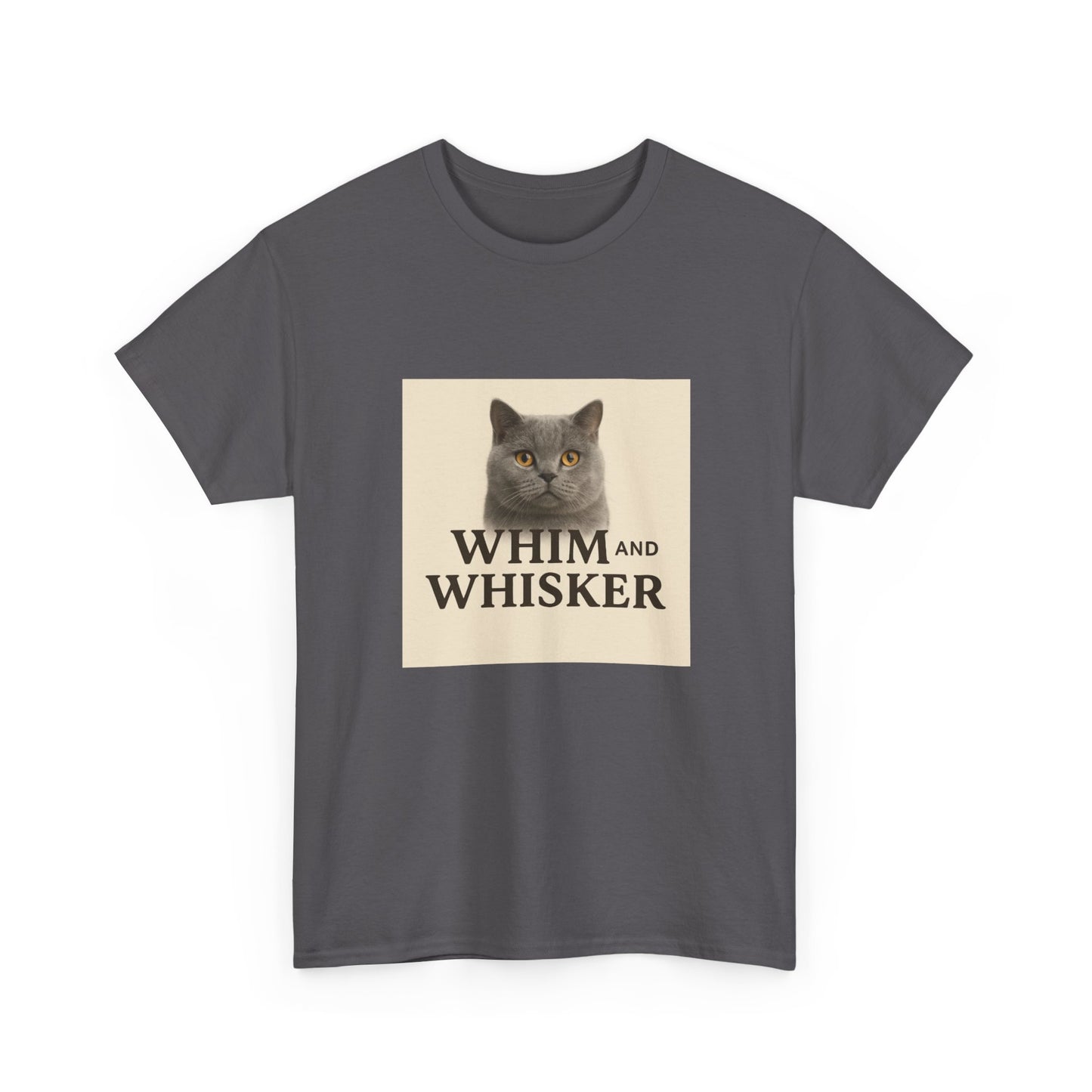 Whim and Whisker Cat Tee, Funny Cat T-Shirt, Pet Lover Gift, Unisex Cotton Tee, Cat Mom Shirt, Birthday Gift for Cat Owners