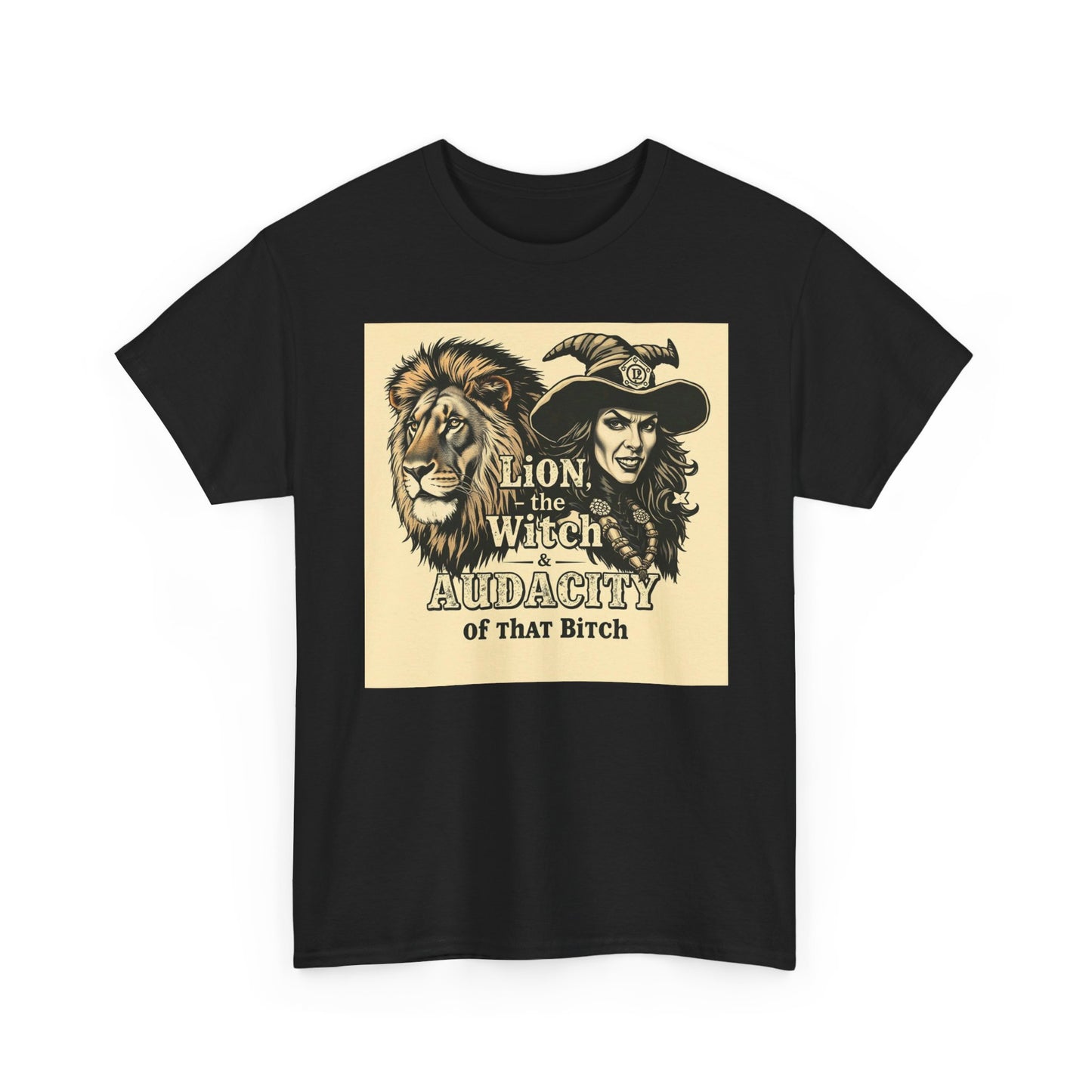 The Lion, the Witch & the Audacity Graphic Tee for Fans of Fantasy