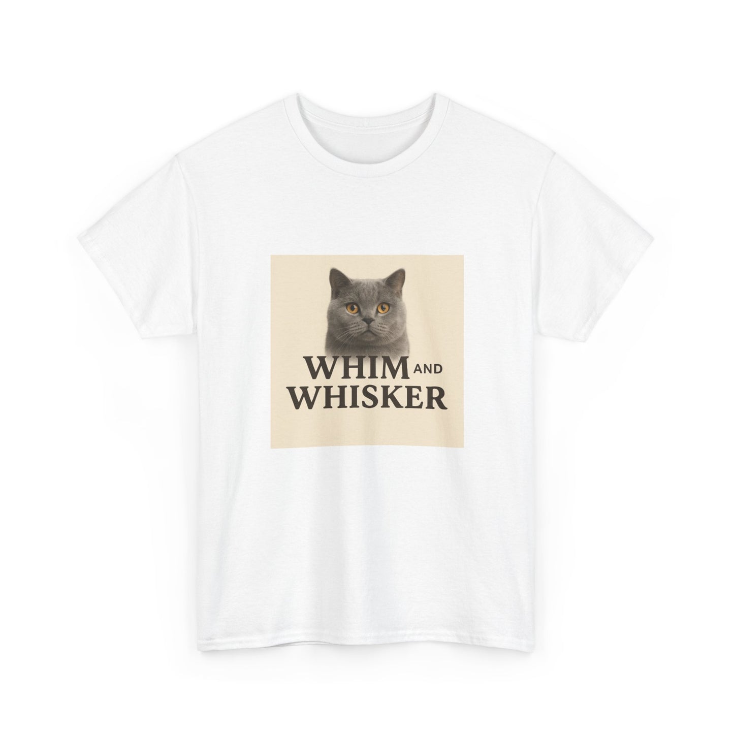 Whim and Whisker Cat Tee, Funny Cat T-Shirt, Pet Lover Gift, Unisex Cotton Tee, Cat Mom Shirt, Birthday Gift for Cat Owners