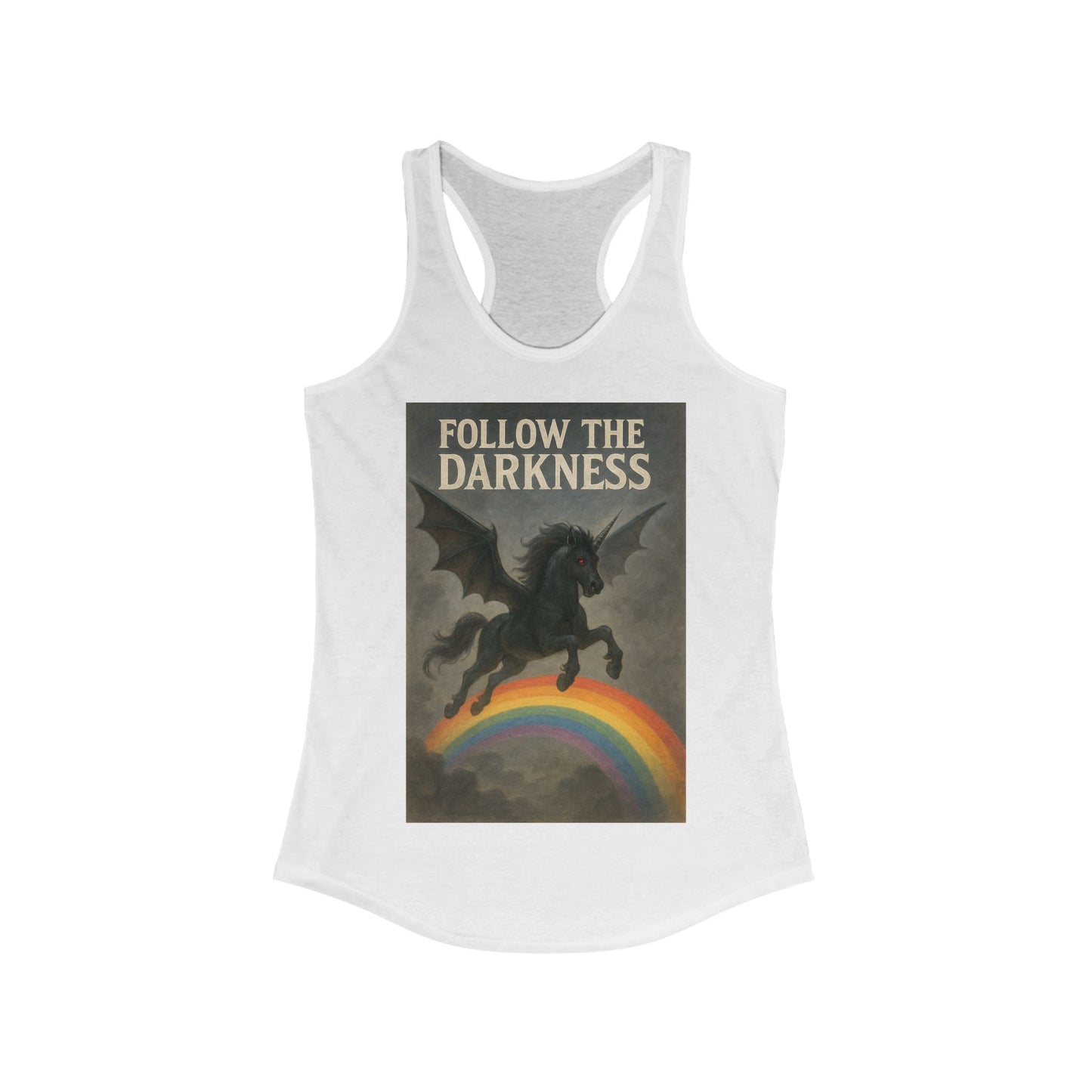 Follow the Darkness - Women's Ideal Racerback Tank