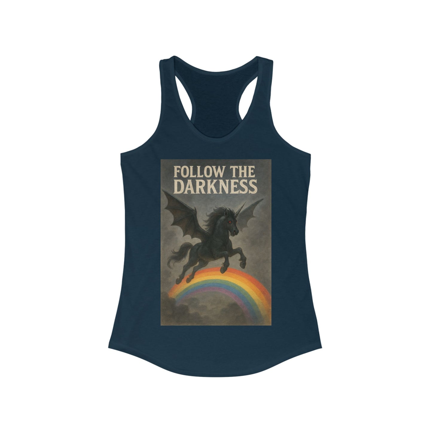 Follow the Darkness - Women's Ideal Racerback Tank
