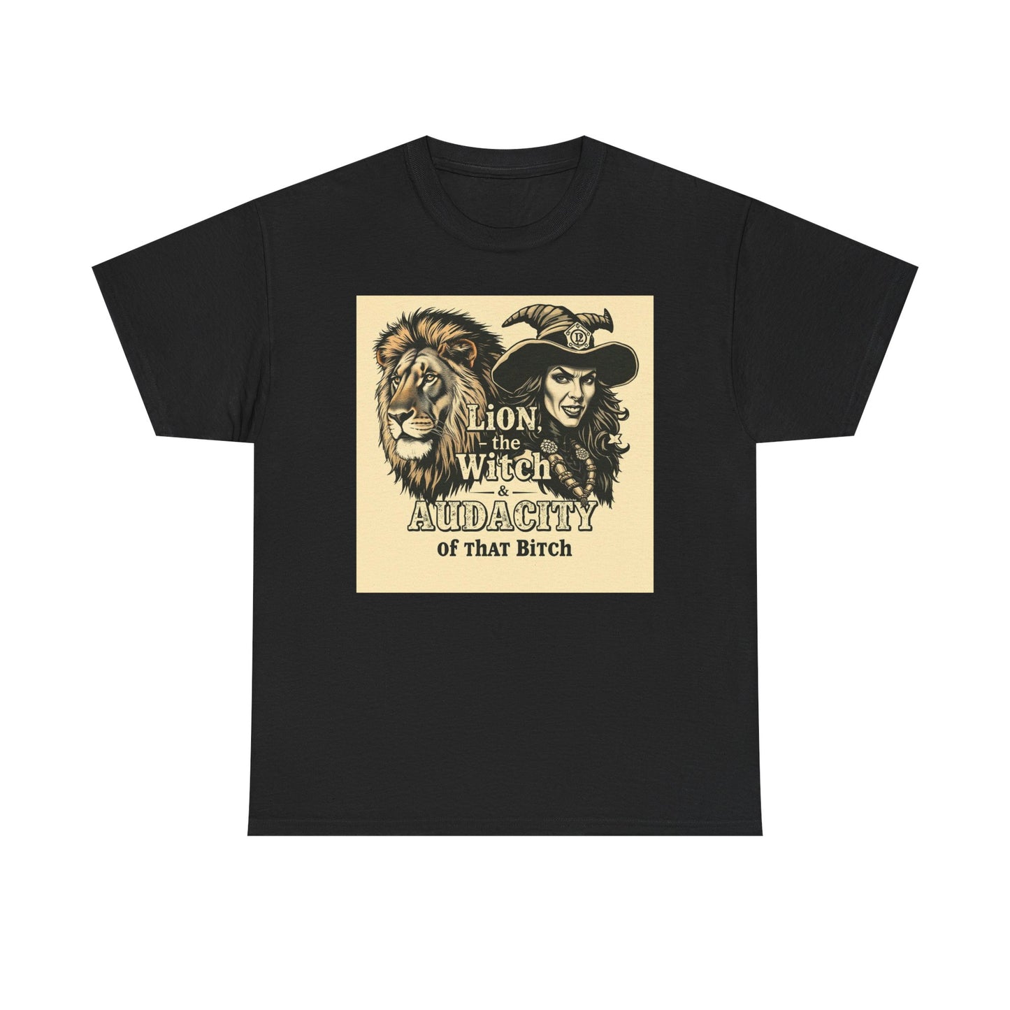 The Lion, the Witch & the Audacity Graphic Tee for Fans of Fantasy
