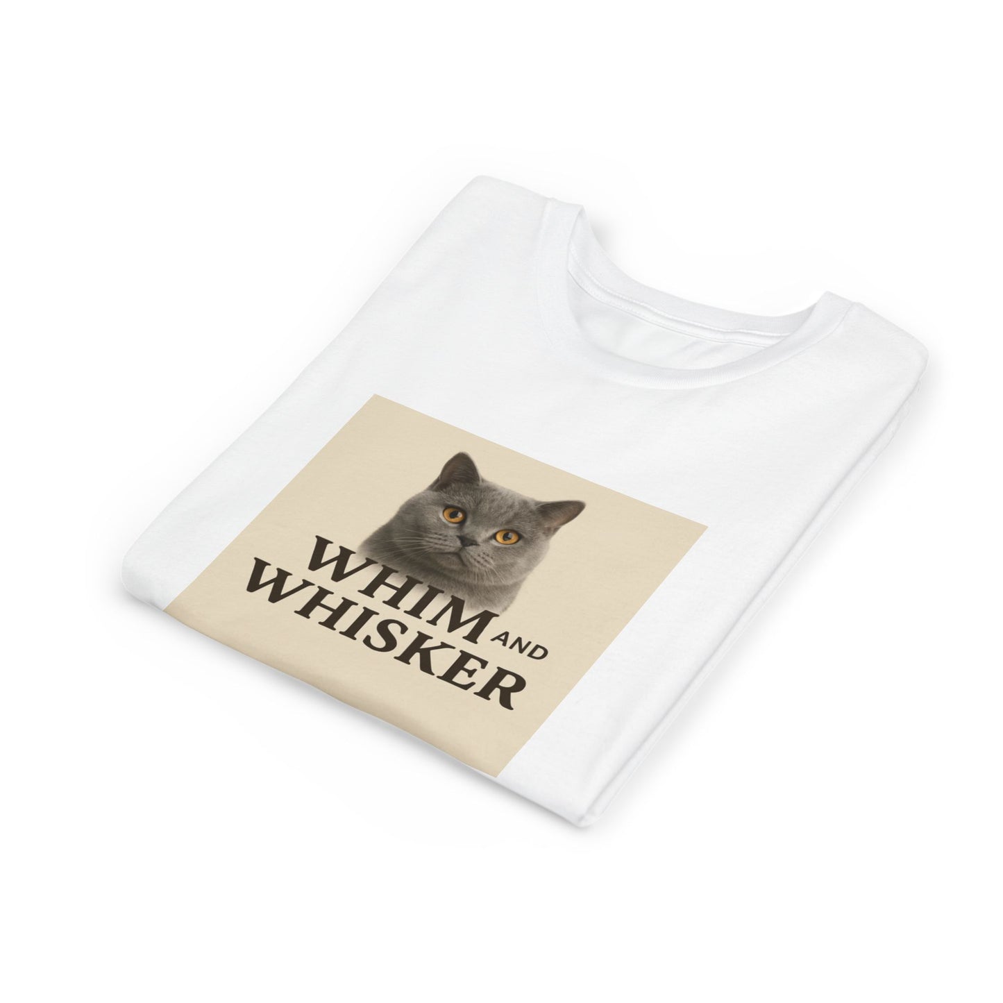 Whim and Whisker Youth Tee, Cute Cat Shirt, Gift for Cat Lovers, Kids Cat Tee, Birthday, Youth Apparel
