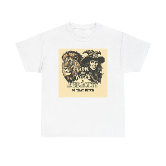 The Lion, the Witch & the Audacity Graphic Tee for Fans of Fantasy