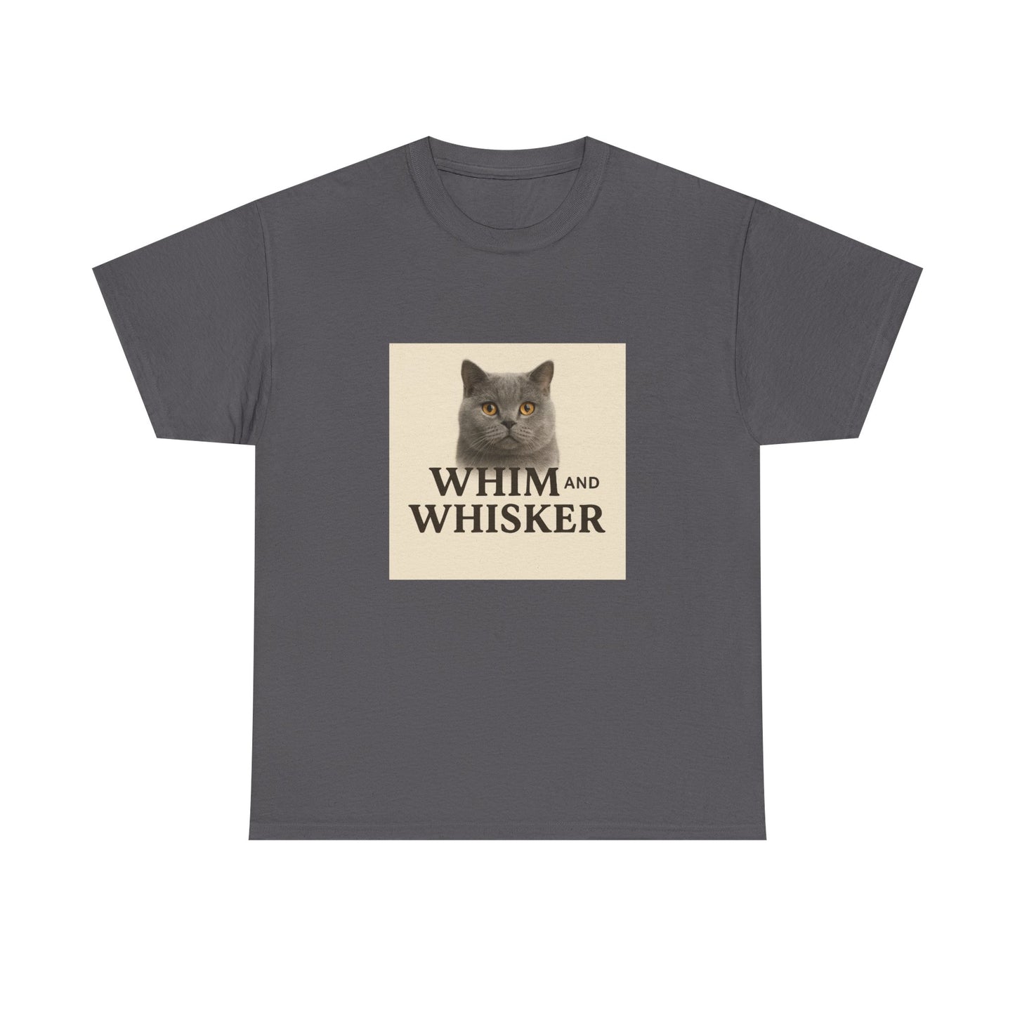 Whim and Whisker Cat Tee, Funny Cat T-Shirt, Pet Lover Gift, Unisex Cotton Tee, Cat Mom Shirt, Birthday Gift for Cat Owners