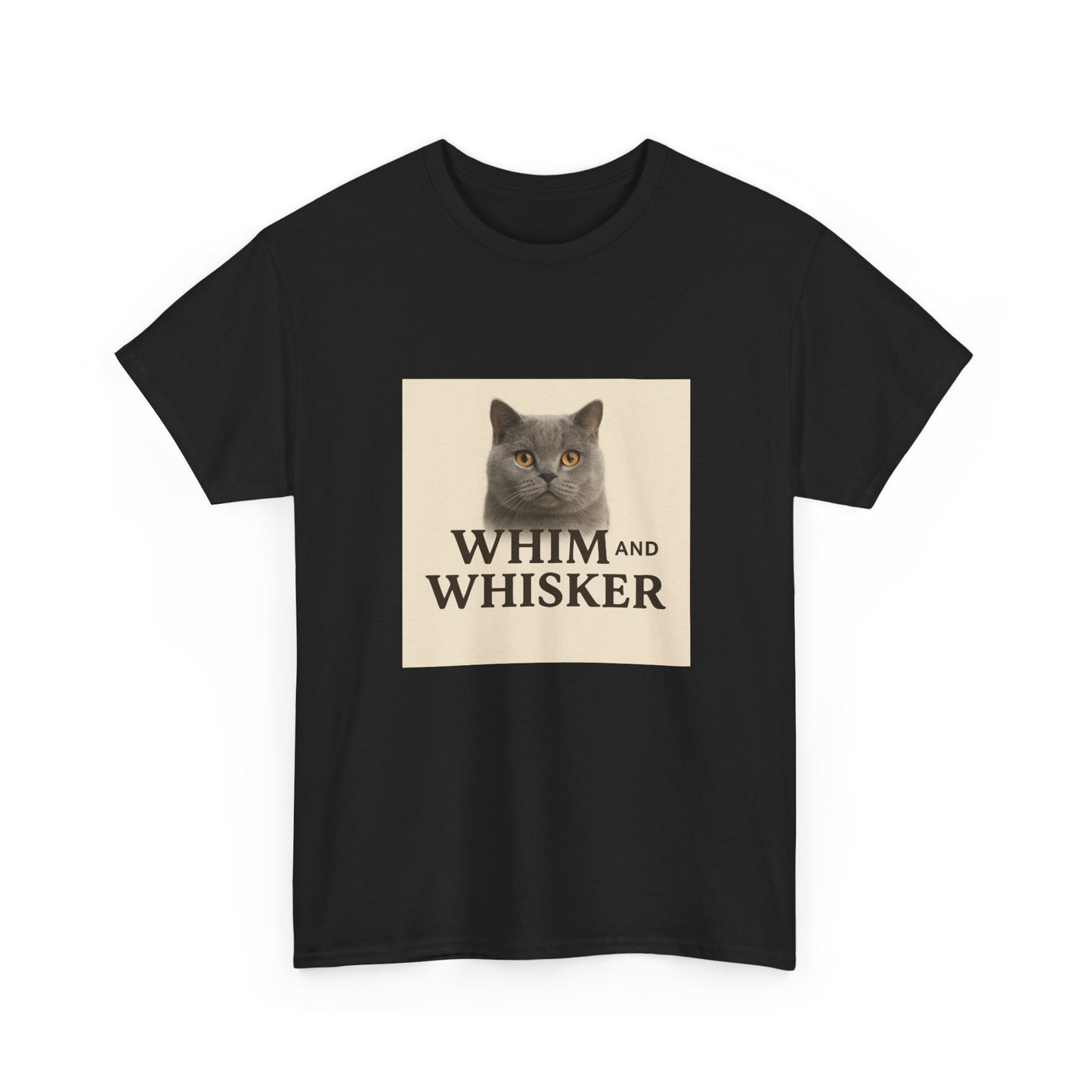 Whim and Whisker Cat Tee, Funny Cat T-Shirt, Pet Lover Gift, Unisex Cotton Tee, Cat Mom Shirt, Birthday Gift for Cat Owners