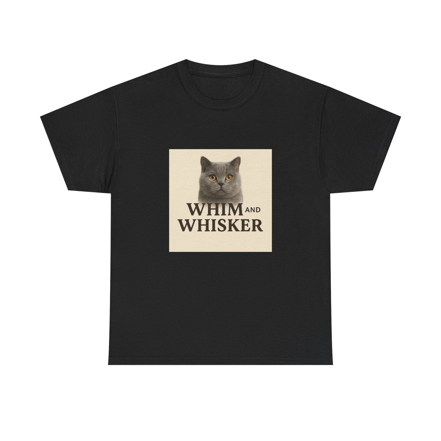 Whim and Whisker Cat Tee, Funny Cat T-Shirt, Pet Lover Gift, Unisex Cotton Tee, Cat Mom Shirt, Birthday Gift for Cat Owners