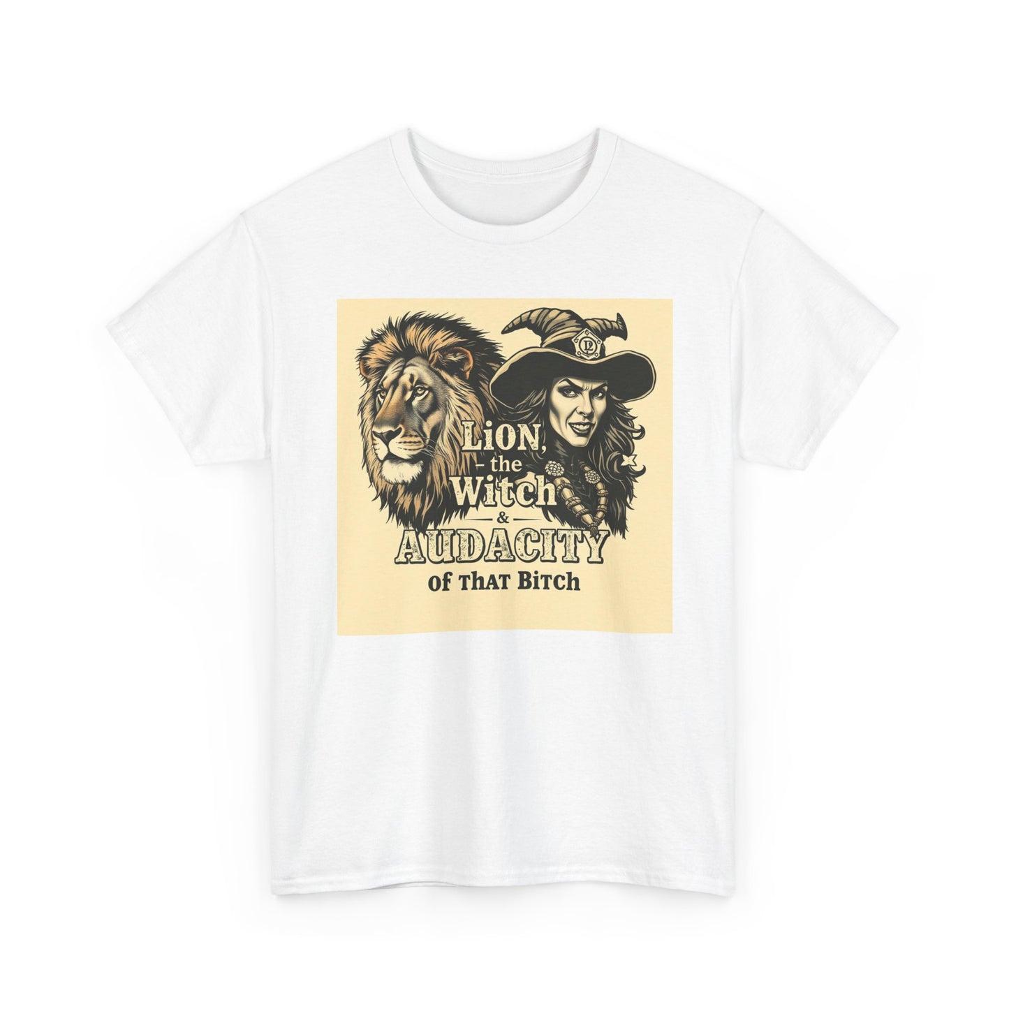 The Lion, the Witch & the Audacity Graphic Tee for Fans of Fantasy